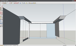 Wohnzimmerdecke mit Sketchup geplant